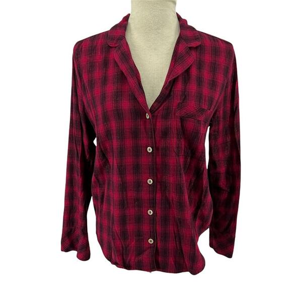 Victoria’s Secret Shimmer Flannel Long PJ Set Small - Picture 3 of 14